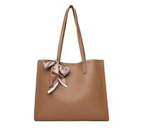 CORIOS Borsa a Mano da Donna Ventiquattrore Portadocumenti Cartella PU Pelle Borsa a Spalla Impermeabile Borsa a Tracolla Grande Borsa per la Spesa Elegante Ufficio Business Borsa Tote Khaki