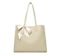 CORIOS Borsa a Mano da Donna Ventiquattrore Portadocumenti Cartella PU Pelle Borsa a Spalla Impermeabile Borsa a Tracolla Grande Borsa per la Spesa Elegante Ufficio Business Borsa Tote Beige
