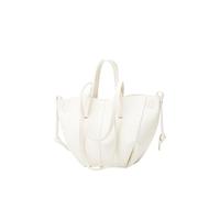 CORIOS Borsa a Mano Donna Borse a Spalla a Tracolla a Forma di Mezzaluna Grande Capacità Borsa per la Spesa PU Pelle Borse Secchiello Elegante Tote 2 Pezzi per Quotidiano Lavoro e Shopping Bianco S