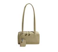 CORIOS Borsa a Mano Donna in PU Pelle Borsa a Tracolla Sottobraccio con Portamonete Stylish Borse a Spalla Capacità Media Tote 2 Pezzi per Viaggio Lavoro Shopping Verde