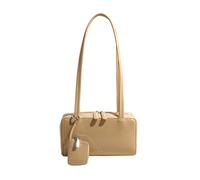 CORIOS Borsa a Mano Donna in PU Pelle Borsa a Tracolla Sottobraccio con Portamonete Stylish Borse a Spalla Capacità Media Tote 2 Pezzi per Viaggio Lavoro Shopping Cachi