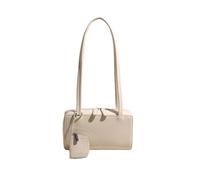 CORIOS Borsa a Mano Donna in PU Pelle Borsa a Tracolla Sottobraccio con Portamonete Stylish Borse a Spalla Capacità Media Tote 2 Pezzi per Viaggio Lavoro Shopping Bianco