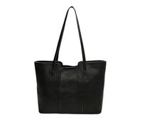 CORIOS Borsa a Mano Donna in PU Pelle Ventiquattrore Portadocumenti Cartella Impermeabile Borsa a Spalla a Tracolla Grande Borsa per la Spesa Elegante Ufficio Business Borsa Tote Nero