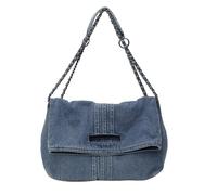 CORIOS Borsa a Mano in Denim da Donna Borsa a Spalla a Tracolla in Jeans Grande Capacità Borsa per la Spesa Retro Borse Messenger Casuale Tote per Lavoro Shopping Viaggi Azzurro