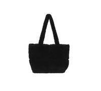 CORIOS Borsa a Mano in Lana di Agnello da Donna Borsa a Spalla in Morbido Peluche Grande Capacità Borsa per la Spesa Retro Borsa Tote Leggero Borsa a Tracolla per Lavoro Shopping Viaggi Nero
