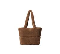 CORIOS Borsa a Mano in Lana di Agnello da Donna Borsa a Spalla in Morbido Peluche Grande Capacità Borsa per la Spesa Retro Borsa Tote Leggero Borsa a Tracolla per Lavoro Shopping Viaggi Caffè