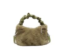 CORIOS Borsa a Mano in Morbido Peluche da Donna Moda Carino Borsa a Spalla a Tracolla Piccolo Borsa per la Spesa Leggero Morbido Tote Elegante Viaggi Shopping Lavoro Borse Messenger Verde