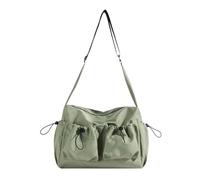 CORIOS Borsa a Mano in Nylon da Donna Impermeabile Borsa a Tracolla Casuale Borsa a Spalla Leggero Borse Messenger Multifunzionale Borse Tote per Lavoro Viaggi Shopping Uso Quotidiano Verde