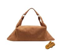 CORIOS Borsa a Mano in Pelle Scamosciata da Donna Autunno Inverno a Spalla Retro - Media Capacità, Leggera, Morbida Tote Elegante Messenger Marrone