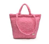 CORIOS Borsa a Spalla in Morbido Peluche da Donna Borsa a Mano in Lana di Agnello Retro Borsa Tote Grande Capacità Borsa per la Spesa Elegante Borsa a Tracolla per Lavoro Shopping Viaggi Rosa