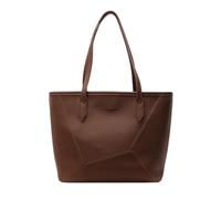 CORIOS Borsa a Spalla in PU Pelle da Donna Elegante Borsa a Mano a Tracolla con Design Patchwork Grande Capiente Borsa da Lavoro Ventiquattrore per Ufficio Business Viaggio Caffè