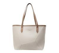 CORIOS Borsa a Spalla in PU Pelle da Donna Elegante Borsa a Mano a Tracolla con Design Patchwork Grande Capiente Borsa da Lavoro Ventiquattrore per Ufficio Business Viaggio Bianco