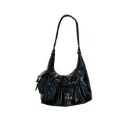 CORIOS Borsa a Tracolla con Motivo a Croce Borsa a Mano in PU Pelle Donna Borsa Sottobraccio di Capacità Media Moda Borsa a Spalla Tote per Quotidiano Viaggio Lavoro Shopping Nero