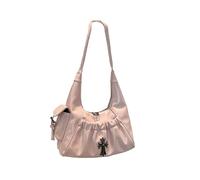 CORIOS Borsa a Tracolla con Motivo a Croce Borsa a Mano in PU Pelle Donna Borsa Sottobraccio di Capacità Media Moda Borsa a Spalla Tote per Quotidiano Viaggio Lavoro Shopping Rosa