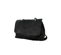 CORIOS Borsa a Tracolla in Glassato da Donna Borsa a Mano a Spalla con Design a Flap Capacità Media Borsa Messenger Moda Tote per Shopping Ufficio Viaggio Business Lavoro Nero