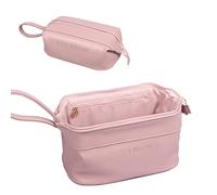 CORIOS Borsa da Toilette per Donna Borsa per Cosmetici Beauty Case da Viaggio Borsa per il Trucco Borsa da Toilette Organizer Cosmetici per Borsa Porta Trucchi da Viaggio Rosa C