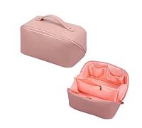 CORIOS Borsa da Toilette per Donna Borsa per Cosmetici Beauty Case da Viaggio Borsa per il Trucco Borsa da Toilette Organizer Cosmetici per Borsa Porta Trucchi da Viaggio Rosa