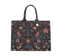 CORIOS Borsa per Laptop Borsa Portadocumenti con Motivi Etnici Stampati da Donna Bohemien Borse a Tracolla a Spalla Grande Capacità Borsa da Lavoro Ventiquattrore Borsa a Mano Tote di Tela Nero