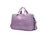 CORIOS Borsa Sportiva Donna/Uomo Borsone da Viaggio Grande Capacità Weekender Pernottamento Borsone Palestra con Scomparto Scarpe Bagaglio a Mano per Palestra Sport Viaggi Viola