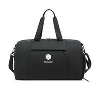 CORIOS Borsa Sportiva Donna/Uomo Oxford Borsone da Viaggio Grande Capacità Weekender Pernottamento Borsone Palestra con Scomparto Scarpe Bagaglio a Mano per Palestra Sport Viaggi Nero