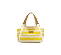 CORIOS Borsa Tote in Tela da Donna Borse a Mano a Righe Multicolori Multifunzione Borse a Spalla Moda Borse a Tracolla Borsa Ascellare per Scuola Viaggio Spiaggia Vita Yoga Lavoro Quotidiano Giallo