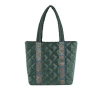 CORIOS Borsa Trapuntata da Donna Leggere Gonfie Borse a Spalla Borsa a Mano Nylon Impermeabile Borsa Tote Borse Trapunta Leggero Borsa a Tracolla Borsa Ascellare Grande Borsa per la Spesa Verde