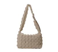 CORIOS Borsa Trapuntata da Donna Leggero Gonfie Borse a Spalla a Tracolla Borse Cotone Trapunta Borse Messenger Grande Borsa per la Spesa Elegante Borsa a Mano Moda Nylon Tote Kaki