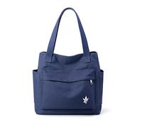 CORIOS Borse a Mano da Donna Borsa Tela Casuale Borsa a Spalla Multifunzione Borse Tote Borsa a Tracolla per Lavoro Scuola Shopping Viaggio Uso Quotidiano Blu