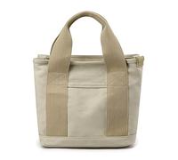 CORIOS Borse a Mano da Donna Borsa Tela Casuale Borse da Spiaggia Multifunzione Tote Sacchetto per Viaggio Scuola Lavoro Quotidiano Vita Yoga Spiaggia Cachi