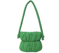 CORIOS Borse Cotone Trapunta da Donna Borsa Trapuntata Borsa a Mano Leggere Gonfie Borse a Spalla Morbido Borsa a Tracolla Piccolo Borsa per la Spesa Borsa Tote per Viaggi Shopping Lavoro Verde