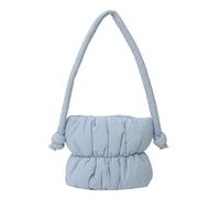 CORIOS Borse Cotone Trapunta da Donna Borsa Trapuntata Borsa a Mano Leggere Gonfie Borse a Spalla Morbido Borsa a Tracolla Piccolo Borsa per la Spesa Borsa Tote per Viaggi Shopping Lavoro Blu Cielo