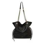 CORIOS Borse Secchiello con Coulisse da Donna PU Pelle Borsa a Mano Impermeabile Borse a Spalla a Tracolla Grande Capacità Borsa per la Spesa Moda Tote in Tracolla in Pelle e Catena Nero