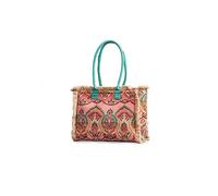 CORIOS Borse Tote in Tela Donna Bohemien Borsa a Mano Retro Borse a Tracolla con Nappe Etnico Stile Borsa Spiaggia Alta Capacità Borse a Spalla per Vacanza Spiaggia Viaggio Quotidiano Multicolore B