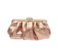 CORIOS Borsetta da Sera con Paillettes da Donna Strass Clutch Pochette Piccolo con Catena Elegante Borsa a Spalla Borsa Sposa Retro Borsa a Tracolla Borsa Scintillante Borse Messenger Champagne