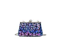 CORIOS Borsetta da Sera con Paillettes Donna Strass Clutch Borsa Scintillante Pochette Piccolo con Catena Borsa Sposa Retro Borse Messenger Elegante Borsa a Spalla Borsa a Tracolla Blu