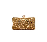CORIOS Borsetta da Sera con Strass Donna Borsa a Spalla Pochette Piccolo con Catena Elegante Borsa a Tracolla Gorgeous Borse Messenger Cocktail Festa Cerimonia Ballo Clutch Oro