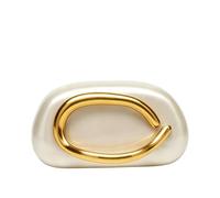 CORIOS Borsetta da Sera da Donna Clutch in Acrilico Borsa Sposa Borsa a Spalla a Tracolla con Manico Metallico Pochette Piccolo con Catena Elegante Borsa Messenger Conchiglia