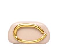 CORIOS Borsetta da Sera da Donna Clutch in Acrilico Borsa Sposa Borsa a Spalla a Tracolla con Manico Metallico Pochette Piccolo con Catena Elegante Borsa Messenger Pelle Rosa