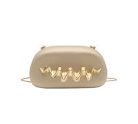CORIOS Borsetta da Sera da Donna Clutch in Acrilico Pochette Piccolo con Catena Borsa Sposa Elegante Manico in Metallo Borsa a Spalla a Tracolla Retrò Festa Ballo Borsa Messenger Oro