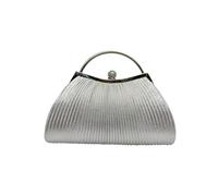 CORIOS Borsetta da Sera da Donna Clutch in Paillettes Piccolo con Catena Cerimonia Borsa Sposa Elegante Borsa a Spalla a Tracolla Lussuoso Borse Messenger per Ballo Cocktail Festa Argento
