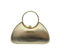 CORIOS Borsetta da Sera da Donna Clutch in Pelle PU lucida Pochette Piccolo con Catena Borsa Sposa Elegante Gorgeous Borsa a Spalla a Tracolla Messenger per Festa Ballo Cocktail Cerimonia Oro