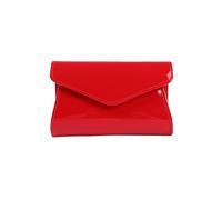 CORIOS Borsetta da Sera da Donna Clutch in Pelle PU Pochette Piccolo con Catena Elegante Borsa Sposa Moda Patta a Busta Borsa a Spalla Tracolla Messenger per Cocktail Ballo Festa Rosso
