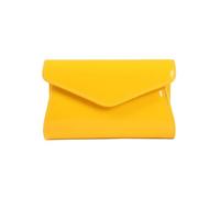 CORIOS Borsetta da Sera da Donna Clutch in Pelle PU Pochette Piccolo con Catena Elegante Borsa Sposa Moda Patta a Busta Borsa a Spalla Tracolla Messenger per Cocktail Ballo Festa Giallo