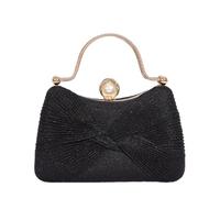 CORIOS Borsetta da Sera da Donna Paillettes Clutch Elegante Strass Borsa a Spalla Pochette Piccolo con Catena Borsa Sposa Gorgeous Borsa a Tracolla per Ballo Festa Cerimonia Cocktail Nero