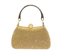 CORIOS Borsetta da Sera da Donna Strass Clutch Pochette Piccolo con Catena Borsa Scintillante Formale Elegante Borsa a Spalla a Tracolla per Ballo Cerimonia Festa Cocktail Oro