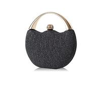 CORIOS Borsetta da Sera Donna Bling Clutch Bag Pochette Piccolo con Catena Borsa Sposa Borse Messenger Elegante Borsa a Tracolla Borse a Mano per Cocktail Festa Cerimonia Ballo Nero