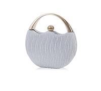 CORIOS Borsetta da Sera Donna Bling Clutch Bag Pochette Piccolo con Catena Borsa Sposa Borse Messenger Elegante Borsa a Tracolla Borse a Mano per Cocktail Festa Cerimonia Ballo Argento