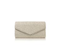 CORIOS Borsetta da Sera Donna Bling Clutch Pochette Piccolo con Catena a Tracolla Elegante Messenger per Cocktail Festa Ballo Cerimonia Oro