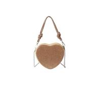 CORIOS Borsetta da Sera Donna Clutch in Cristallo a Forma di Cuore Strass Borsa a Mano Pochette Piccolo con Catena Elegante Borsa a Tracolla Borsa a Spalla per Ballo Cocktail Festa Oro