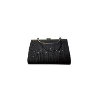 CORIOS Borsetta da Sera Donna Elegante Clutch in Paillettes Piccolo con Catena Borsa a Spalla Cerimonia Borsa Sposa Lussuoso Borse Messenger Borsa a Tracolla per Ballo Cocktail Festa Nero